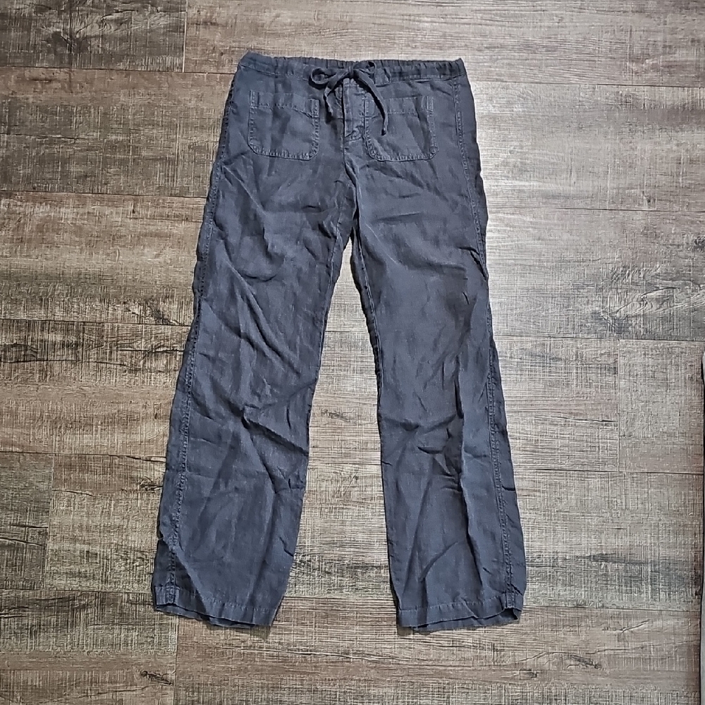 Vince Linen Pants XS Faded Black